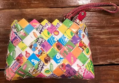 PURSE Nahui Ollin Candy Wrapper Purse Sugar Daddy Clutch Bag Wristlet NEW • $25