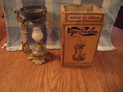 Vintage Antique Vapo Cresolene Vaporizer Oil Lamp And Box • $78