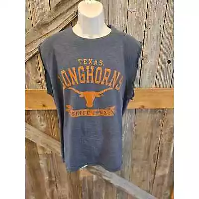 Texas Longhorns Sleevless Men's Cut Off School Pride Shirt Size L • $12.99