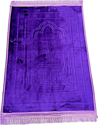 Extra Cushioned Prayer Mats Thick Padded Muslim Janamaz Non Slip 80 X 120cm UK • £11.59