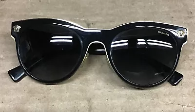 Versace VE2198 Shiny Black/Gray Gradient Polarized Women's Sunglasses 54-20-145 • $149.99