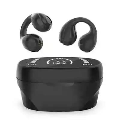 X90 Wireless Ear Clip Bone Conduction Headphones Open Earhook Sports Headset OWS • $9.98