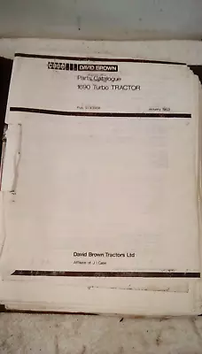 Rare Original David Brown Case Tractor 1690t Parts Manual • £1.99