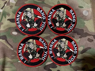 Lot Of 4 U.S. Military Waifu Japanese Anime Girl Morale Airsoft WAR Morale Patch • $19.99