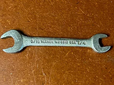 Vlchek Miniature Open End Wrench WO 0810 5/16 1/4 USA • $4.49