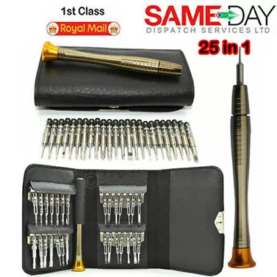 25 In 1 Precision Mobile Phone Repair Tool Kit Screwdriver For IPhone 6 7 8 X S7 • £6.48