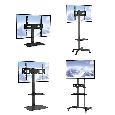 VEVOR TV Stand Mount Swivel Universal / Mobile Floor TV Stand Adjustable Height • $29.99