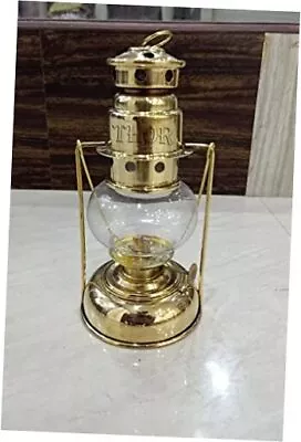 Brass Mini Small Oil Lamp Lanterns For Home Decor 7  (Brass) Rustic Vintage  • $79.98