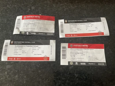£1 • Buy Tottenham Hotspur  Spurs  Away Tickets X 4 