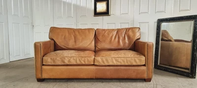 £599 • Buy Superb Timothy Oulton Halo Williams Viscount 2 Seater Leather Sofa🇬🇧🚛  