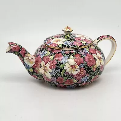 Royal Winton Grimwades Teapot Chintz Vintage Floral Made In England • $124.95