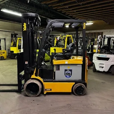 2017 Yale Erc050vg 5000lbs Used Forklift Quad Mast 276  Lift Sideshift 10743 Hrs • $12950