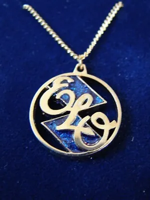 RARE NOS 1970s ELECTRIC LIGHT ORCHESTRA Promotional LOGO NECKLACE ELO JEFF LYNNE • $250