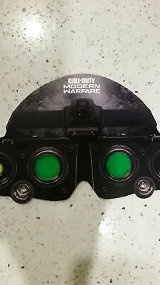 *RARE* Call Of Duty Modern Warfare Paper Night Vision Goggles Collectible • $19.99