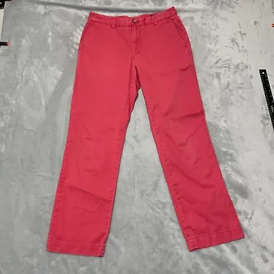 Vineyard Vines Pants Mens Pink 30x30 (30x28) Cotton Straight Leg Golf Business* • $17.89