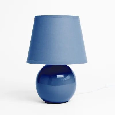 £14.95 • Buy Beautiful Blue Ceramic Ball Lamp Decor Home Bedroom Living Room Table Unit Lamp 
