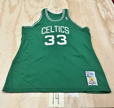 Vintage Larry Bird Boston Celtics Jersey MacGregor Sand Knit NBA Basketball XL • $49.99