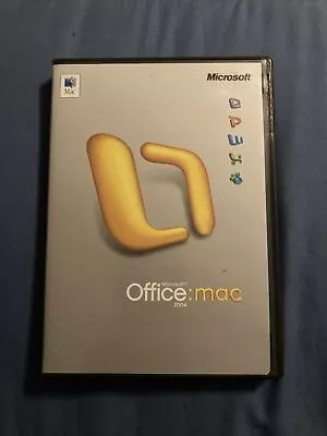 Microsoft Office 2004:mac DVD/Manual/Case (FC12-2-G770) • $11.99