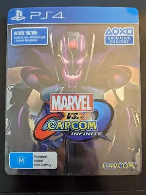 Marvel Vs Capcom Infinite DELUXE Edition STEELBOOK PS4 • $50