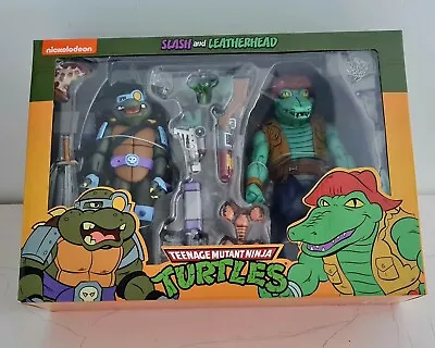 NECA TMNT Teenage Mutant Ninja Turtles Slash & Leatherhead • £95