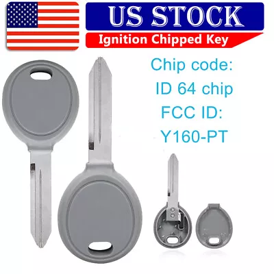 2 For 1999 - 2004 Jeep Grand Cherokee Ignition Chipped Key Y160-PT ID 64 Chip • $12.65