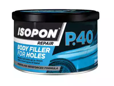 U-Pol Isopon P40 Fibre Glass Body Filler 250ml Very Durable Waterproof P40S • £13.20