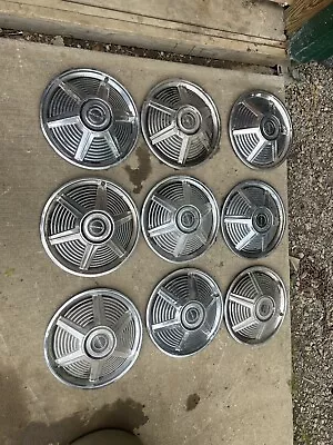 Ford Mustang 14” Hubcaps 9 Total-oem 1964-1968 • $121.50