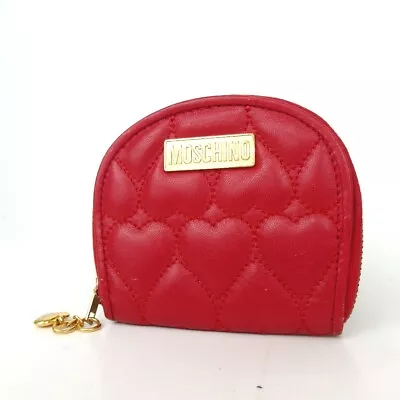Authentic MOSCHINO  Coin Purse Leather [Used] • $0.99