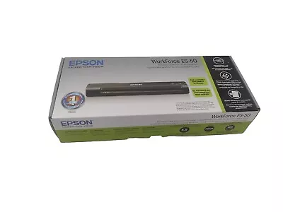 Epson ES-50 WorkForce Portable Document Scanner - Black • $65
