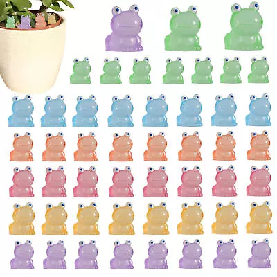 30/50/100Pcs Resin Mini Frogs Luminous Tiny Frog M Icro Landscape Fairy Garden • $11.75