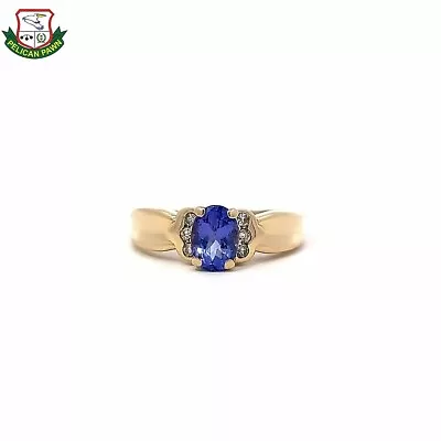 Women's 14k Gold Diamond & Tanzanite Ring .040 Ctw (sa-jls) (ppj041691) • £337.46