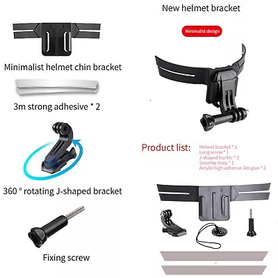 Motorcycle Helmet Chin Mount Adapter Bracket For DJI Osmo Action 3 Sports Camera • $11