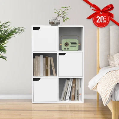 Advwin 6 Cube Bookshelf Display Shelf Bookcase Unit Storage For Study Room • $89.99