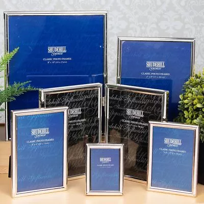 £12.99 • Buy Classic Silver Photo Frame Sizes - 2x3, 3x5, 4x6, 5x7, 6x8, 8x10 And More