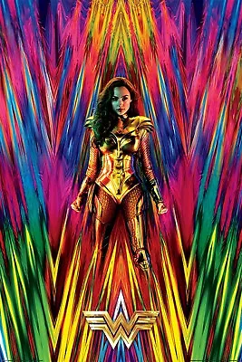 Wonder Woman 1984 Neon Static Movie Poster 61x91.5 Cm 24x36 Inches New Sealed • $21.20