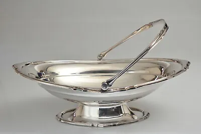 Vintage Large Mappin Webb Princes Plate Silverplate Basket With Handle  • $21.99