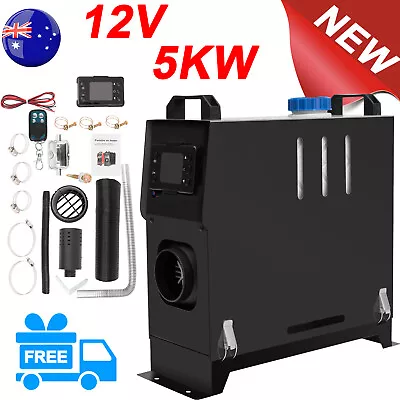 12V 5KW Portable Diesel Air Heater Thermostat Deisel Caravan Motorhome Quick Hot • $105.90