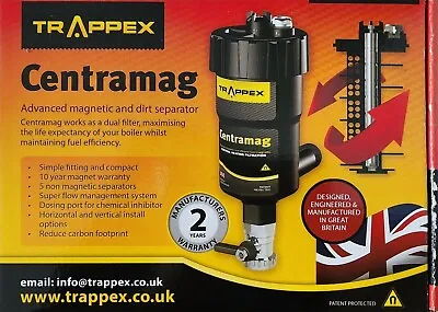 £45 • Buy Trappex Centramag Central Heating Magnetic Filter 22mm