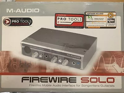 M Audio Firewire Solo Audio Interface For Songwriters/Guitarists • $109