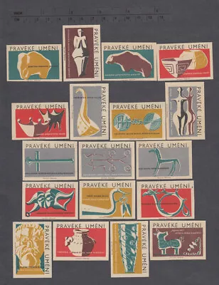 Series Of Old Czechoslovakian Matchbox Labels From 1963 /2982-2999/ • $1.10