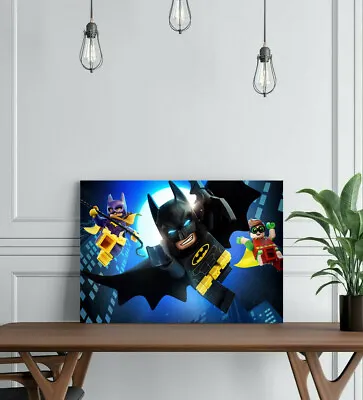 £59.99 • Buy Lego Batman 2-framed Canvas Wall Art Superhero Picture Paper Print- Dc Black