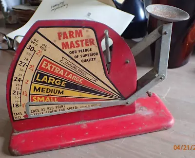 Vintage Farm Master Red Egg Scale Grader • $19.99