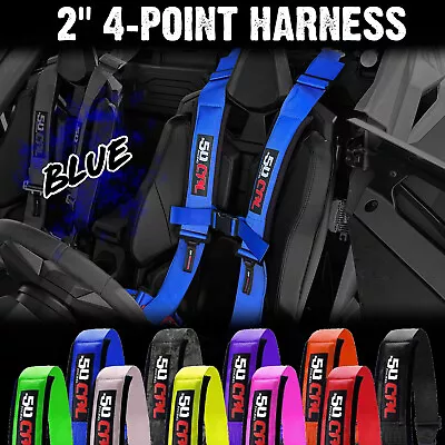 2  4 Point Harness Auto Style Buckle Universal Fit UTV Sand Rail 4x4 RZR X3 • $112.99