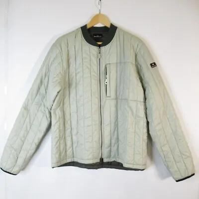 Murphy & NYE XL Padded Bomber Jacket Green Full Zip Designer Mens Casual Wear  • £30