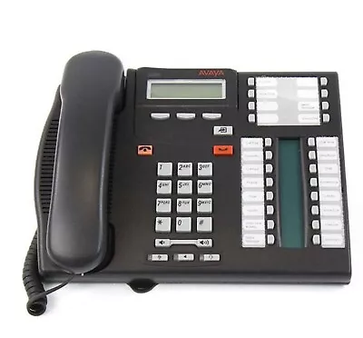 Nortel Norstar T7316E Charcoal Phone (NT8B27JAAA) - Refurbished - Black • $29.99