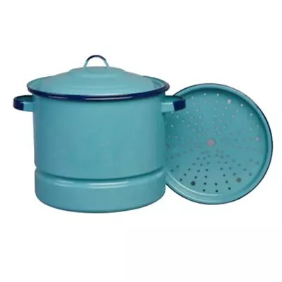15 Qt Steamer Pot With Lid & Trivet Multiuse Dish Pan And Tamale Spreader Tool • $23.80
