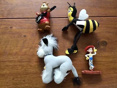 4 McDonalds Happy Meal Toys Alvin Jessie Bee (Adam Flayman) Disney Dog 2001+ • £0.99