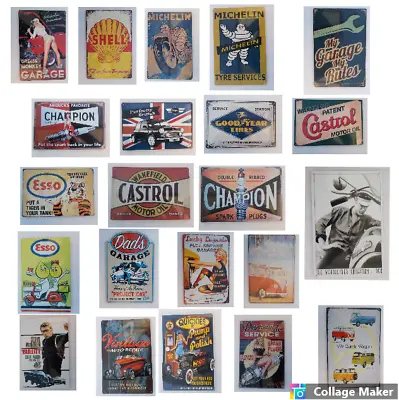 £4.95 • Buy Retro Metal Signs 300mmx200mm A4 SIZE , 12  X 8  Over 100 Designs