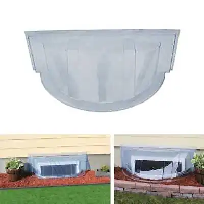 $23.70 • Buy Window Well Cover For Snow, Rain, And Pests   39 In. W X 17 D 15 H Round Bubble