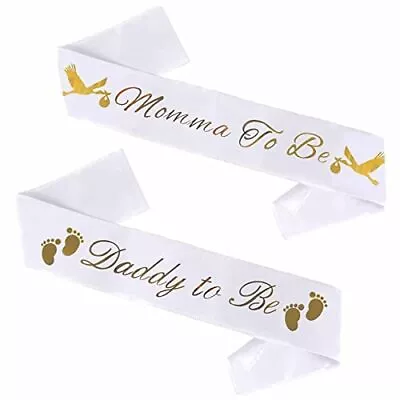  Momma To Be  &  Daddy To Be  Baby Shower Sash Baby Shower Party Decorations ... • $18.59